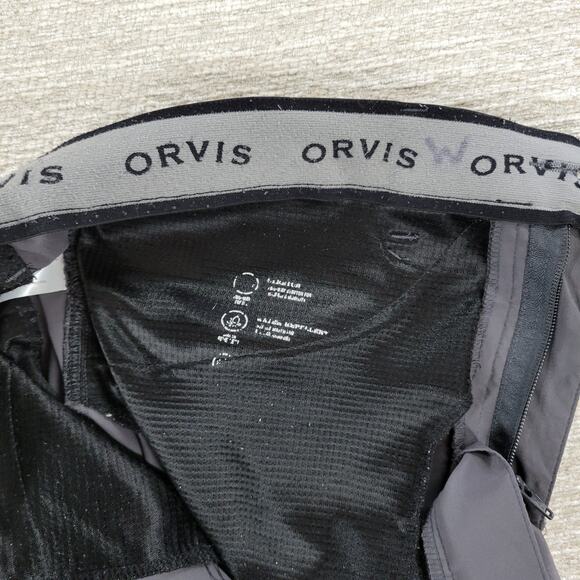 Orvis Tech Pants Mens 36x32 Gray Hiking Outdoor Golf Lightweight Water Repellent - Picture 2 of 15